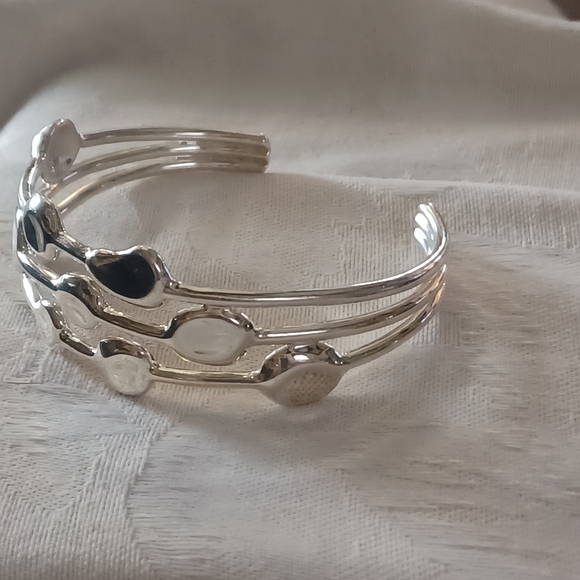 IPPOLITA Onda 3 Row Cuff Bracelet, Sterling Silver - Picture 3 of 13